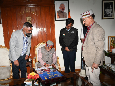 Meeting with Governor of Himachal Pradesh Shri Shiv Pratap Shukla